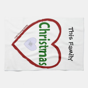 Christmas Love Serviettes de cuisine