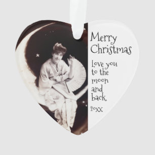 Christmas Love You to the Moon Dated Vintage