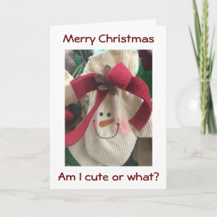 CHRISTMAS MITTEN FLIRTS AT CHRISTMAS CUTE CARTE