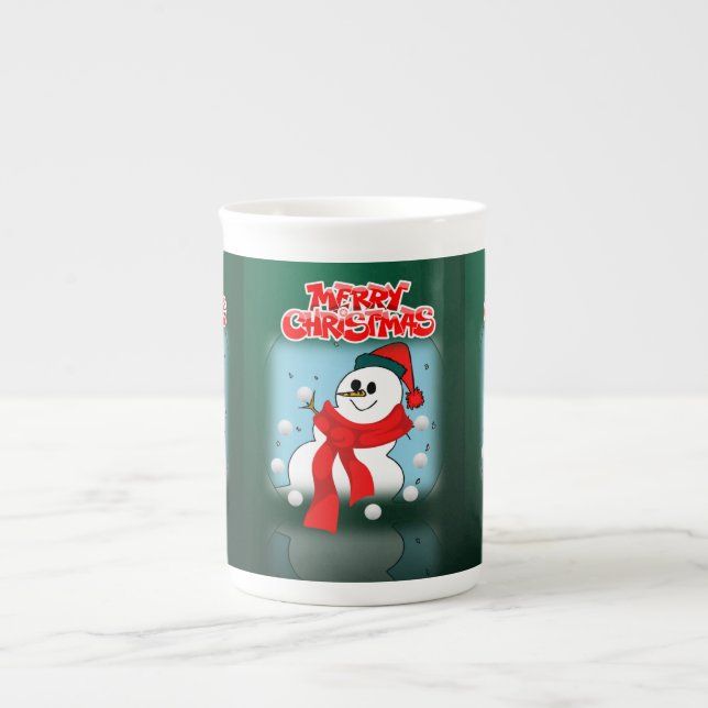 Christmas Mug Snowman, Joyeux Noël (Devant)