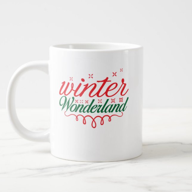 Christmas Mug – Warm Holiday Cocoa & Coffee Cup (Gauche)
