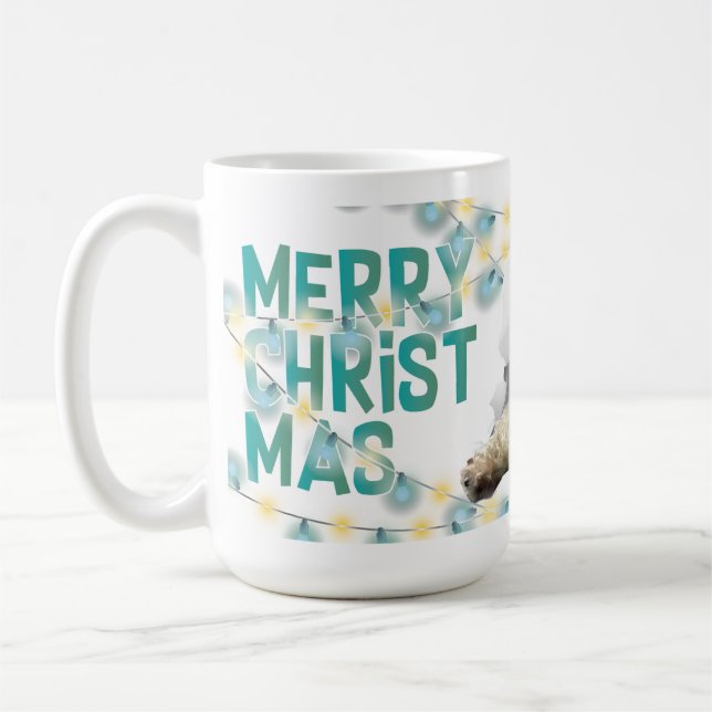 Christmas Mug with Decorative Lights (Gauche)