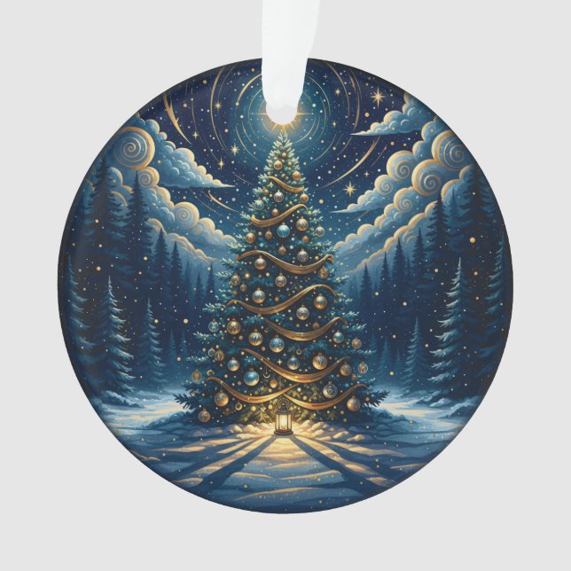 Christmas Ornament 2025 – Winter Night Tree 1 (devant)