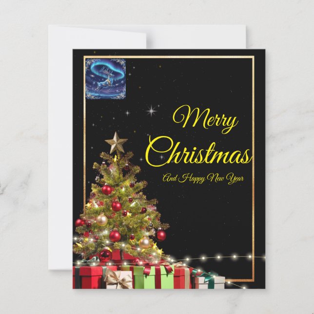 Christmas Party Invitation | Elegant Holiday Greet (Devant)