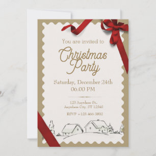 christmas party invitation elegant holiday invite 