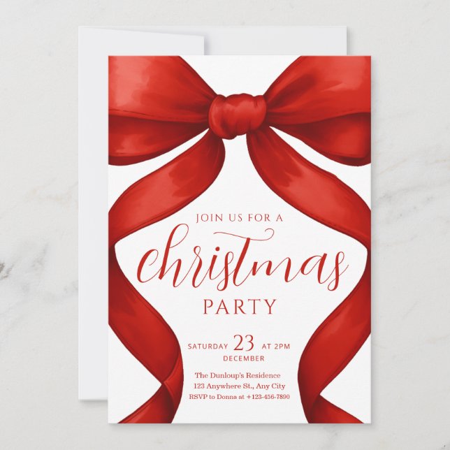 Christmas Party invitation Friendsmas Invite (Devant)