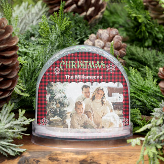 Christmas Plaids Family Gift Custom Photo