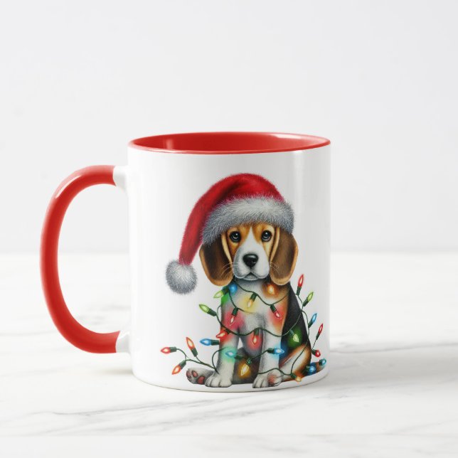 Christmas Puppy Mug (Gauche)
