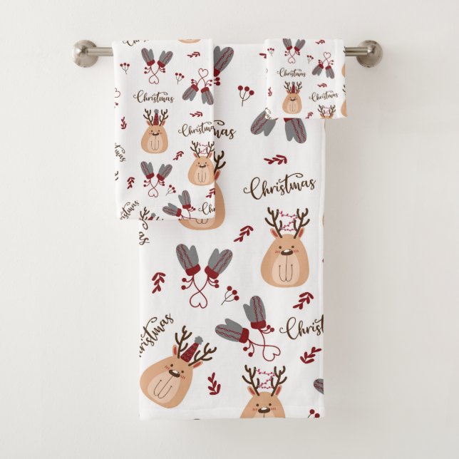 Christmas Reindeer et Mittens (En situation)