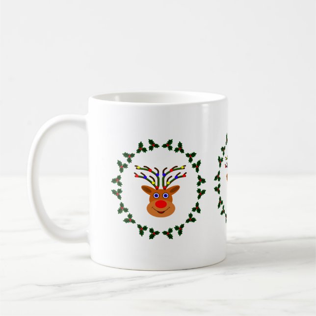 Christmas Reindeer Mug (Gauche)
