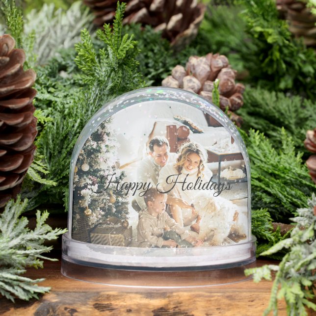 Christmas Snow Globe – Add Your Own Family Photo (Hiver)