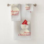 Christmas Snowman<br><div class="desc">Snowman en or blanc avec casquette Père Noël</div>