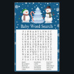Christmas Snowman Baby shower Mot de recherche Jeu<br><div class="desc">Christmas Snowman Baby shower Mot de recherche Jeu</div>
