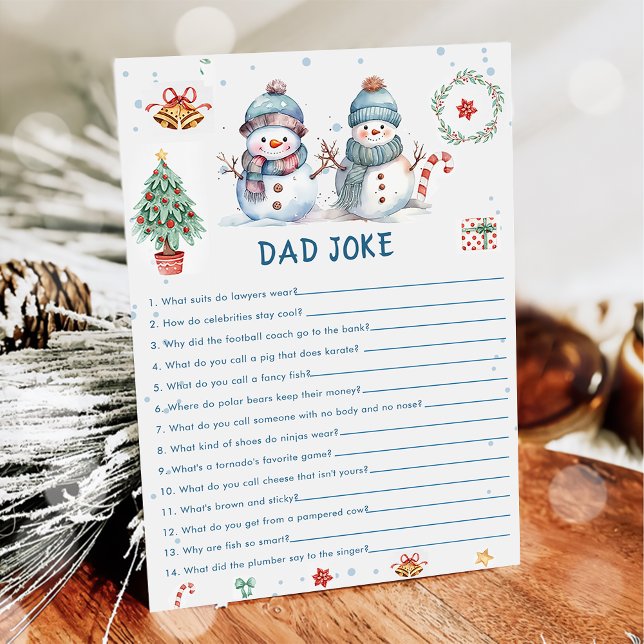 Christmas Snowman Papa Joie Carte de jeu (Créateur téléchargé)