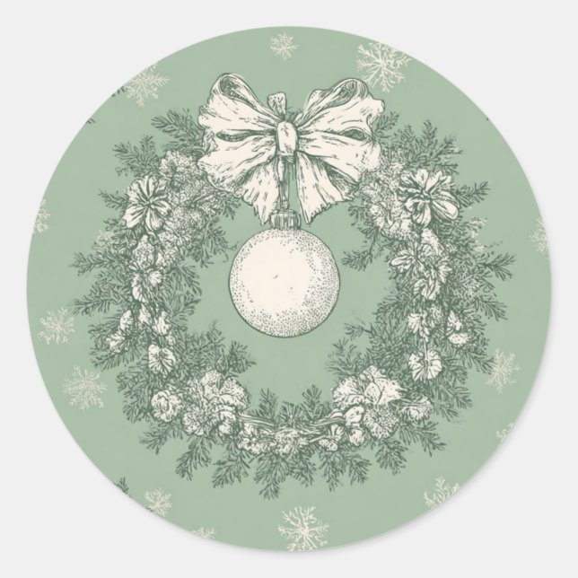 Christmas Sticker Green (Devant)