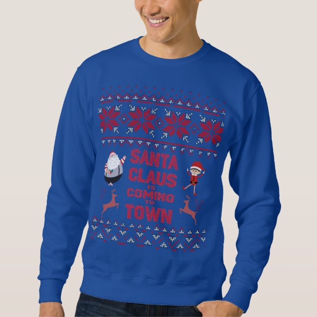 Christmas Sweatshirt - Santa Claus Design (Devant)