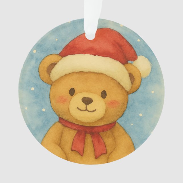 Christmas Teddy Bear in Snowy Wonderland (devant)