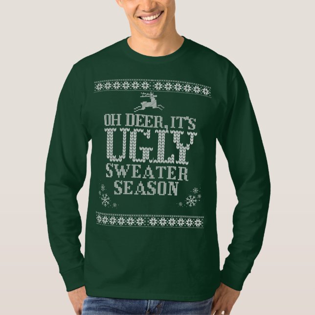 Christmas Ugly Sweater T-Shirt (Devant)