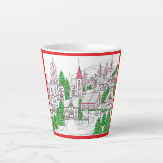 Christmas Village Small Latte Mug