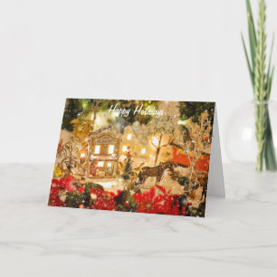 Christmas Village Winter Wonderland Carte de voeux