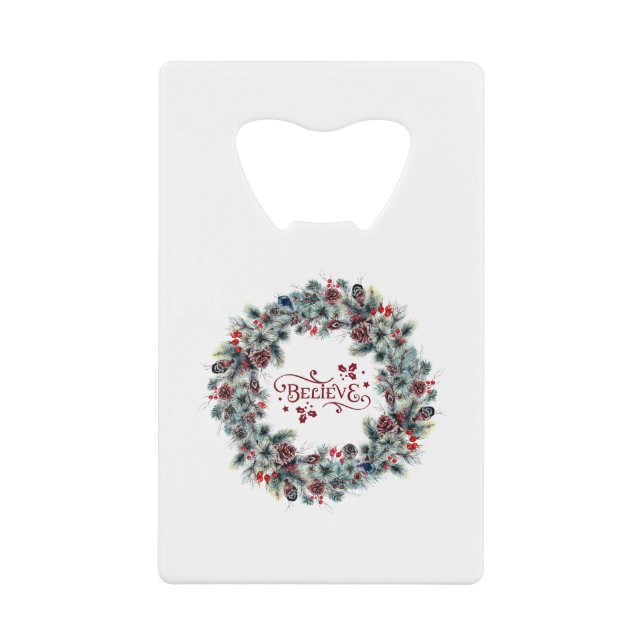 Christmas Wreath CROIRE Typographie (Devant)