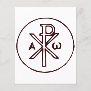 Christogramme sacré Chi-Rho Beaux-Arts