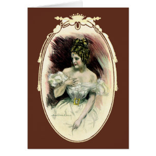 Christy Girl vintage, portrait de mariage antique