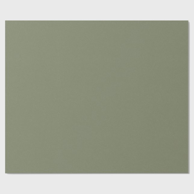 Chroma Textura - Papier cadeau sauge (Plat)