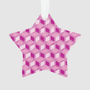 Chrome 3-d boîtes - fuchsia rose