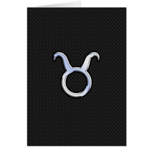 Chrome Argent Comme Taurus signe Zodiac