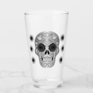 Chrome Calavera (Rose noir) Verre