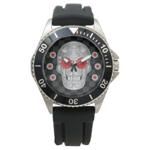 Chrome Calavera (Rose rouge) Montre