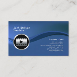 Chrome Clip Icône Éditeur vidéo Carte de visite