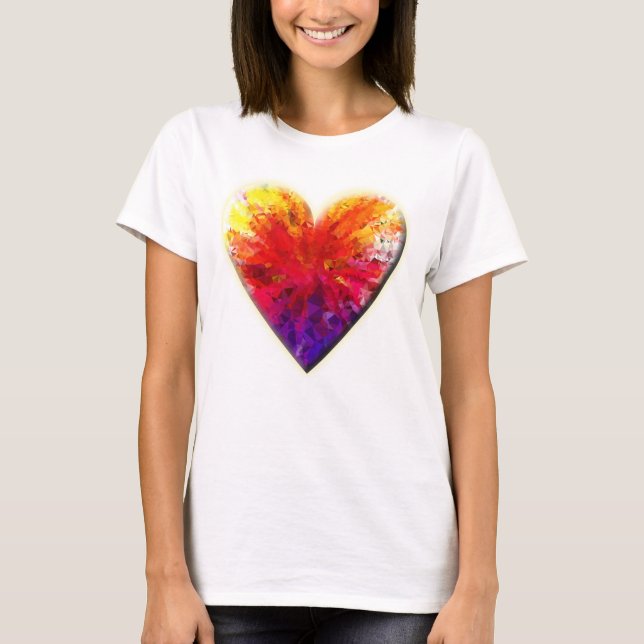 Chrome coeurs 3D T-shirt (Devant)