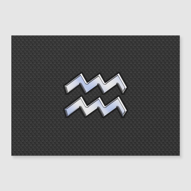 Chrome comme Aquarius Zodiac dans la peau de serpe (Devant)