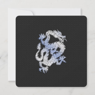 Chrome comme argent Dragon Black Snake style de pe