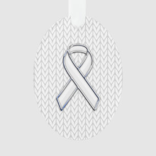 Chrome Comme Blanc Knit Ribbon Sensibilisation Imp