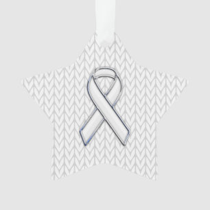 Chrome Comme Blanc Knit Ribbon Sensibilisation Imp