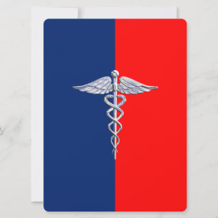 Chrome Comme Caduceus Médicale Symbole Ligue