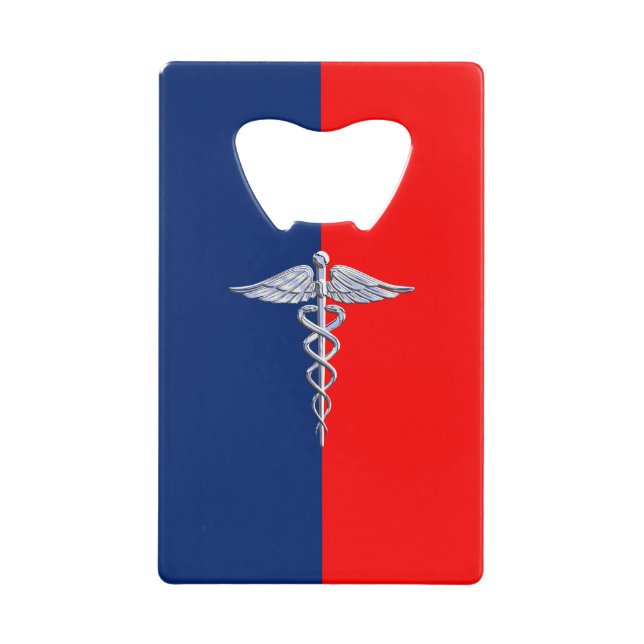 Chrome Comme Caduceus Symbole Médicale Ligue Décor (Devant)