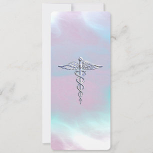 Chrome Comme Caduceus Symbole Médicale Mère Pearl