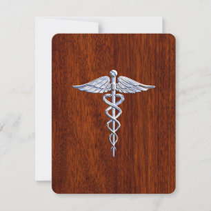 Chrome Comme Caduceus Symbole Médicale Style Mahog