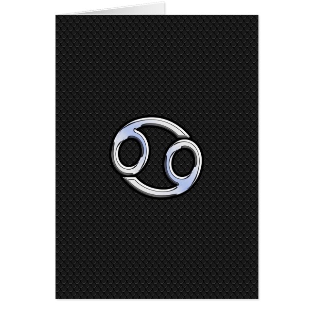 Chrome comme cancer Zodiac Connexion Noir (Devant)