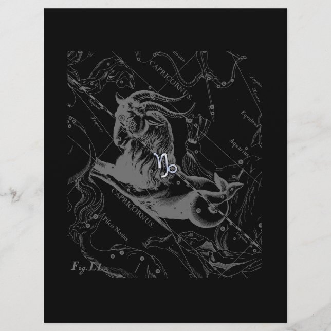 Chrome comme Capricorn Zodiac Connexion Hevelius 1 (Devant)