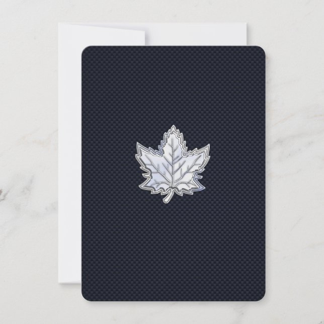 Chrome comme feuille d'érable sur l'impression de  (Devant)