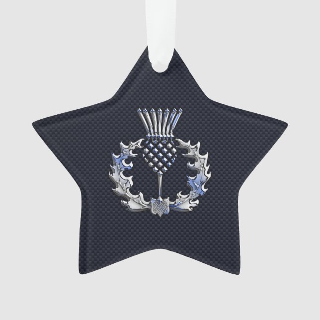 Chrome Comme Fibre de Carbone Impression Scottish  (devant)