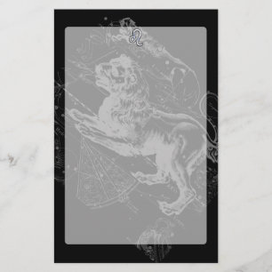 Chrome Comme Leo Zodiac Constellation Carte Heveli