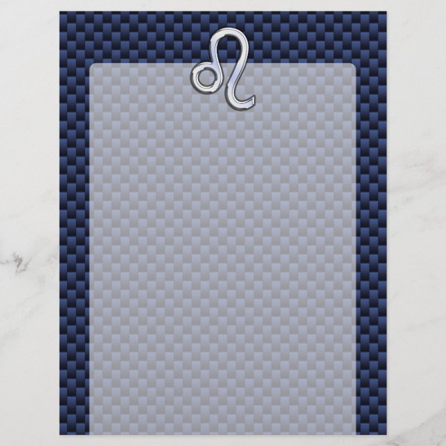 Chrome Comme Leo Zodiac Panneau Bleu Fibre de carb (Devant)