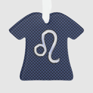 Chrome Comme Leo Zodiac Panneau Bleu Fibre de carb