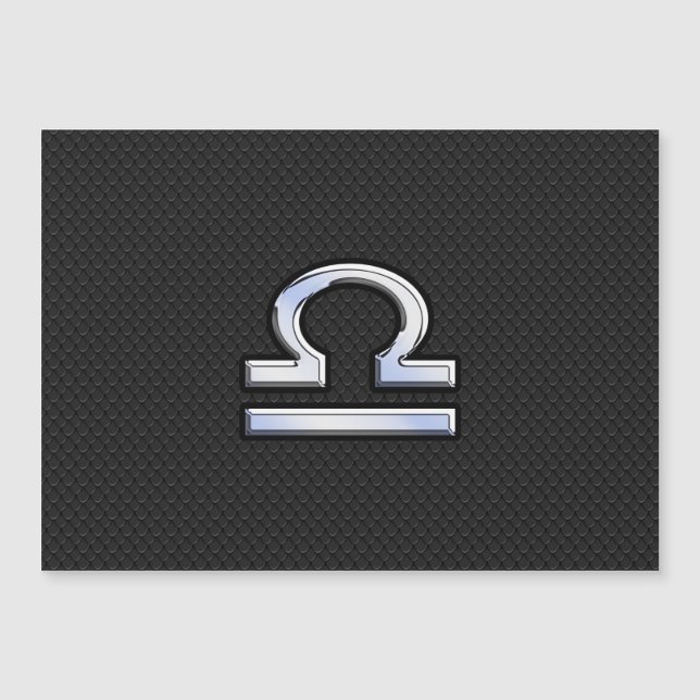 Chrome Comme Libra Symbole Zodiac Serpent Décor de (Devant)